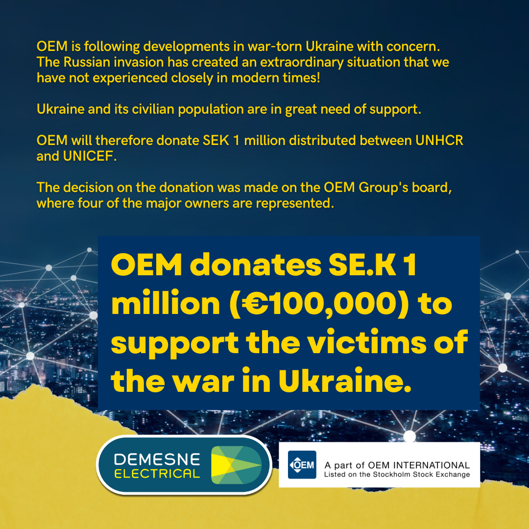OEM Donates to Ukraine