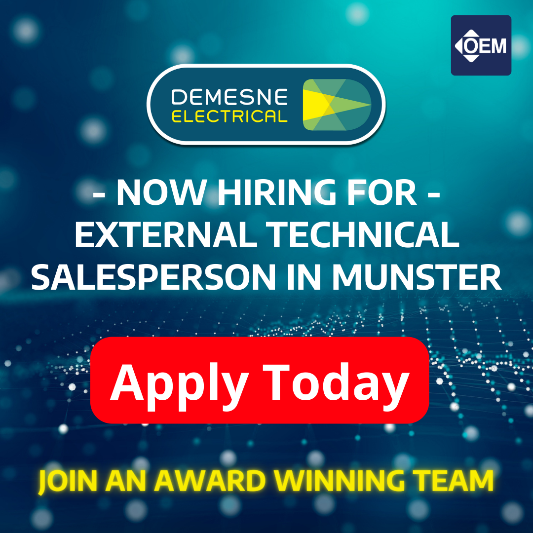 We're Hiring - External Technical Salesperson in Munster - Apply Here